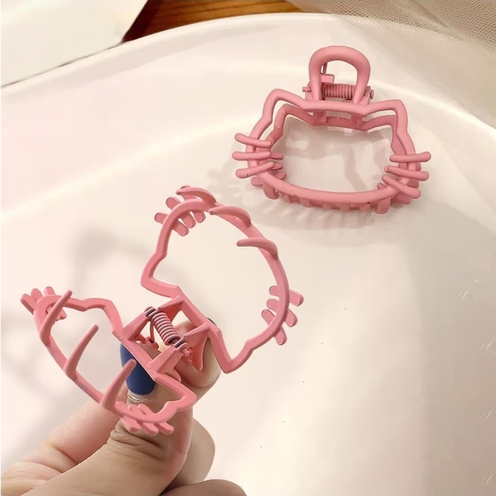 NWT! Hello Kitty Kawaii Pink Metal Claw Hair Clip NEW 1ct - Picture 3 of 5